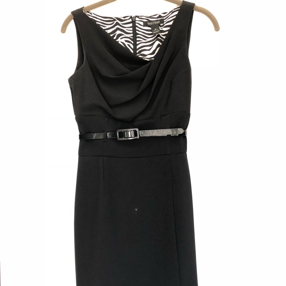 Chic White House Black Market Black Sheath Dress